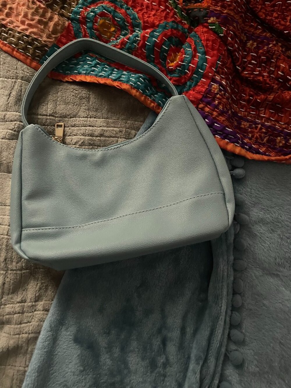 BP. | Baby Blue Over Shoulder Baguette Bag